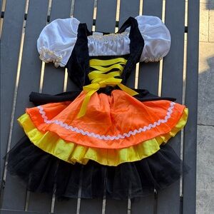 Kids Halloween Candy Corn Costume Size 3-4 years